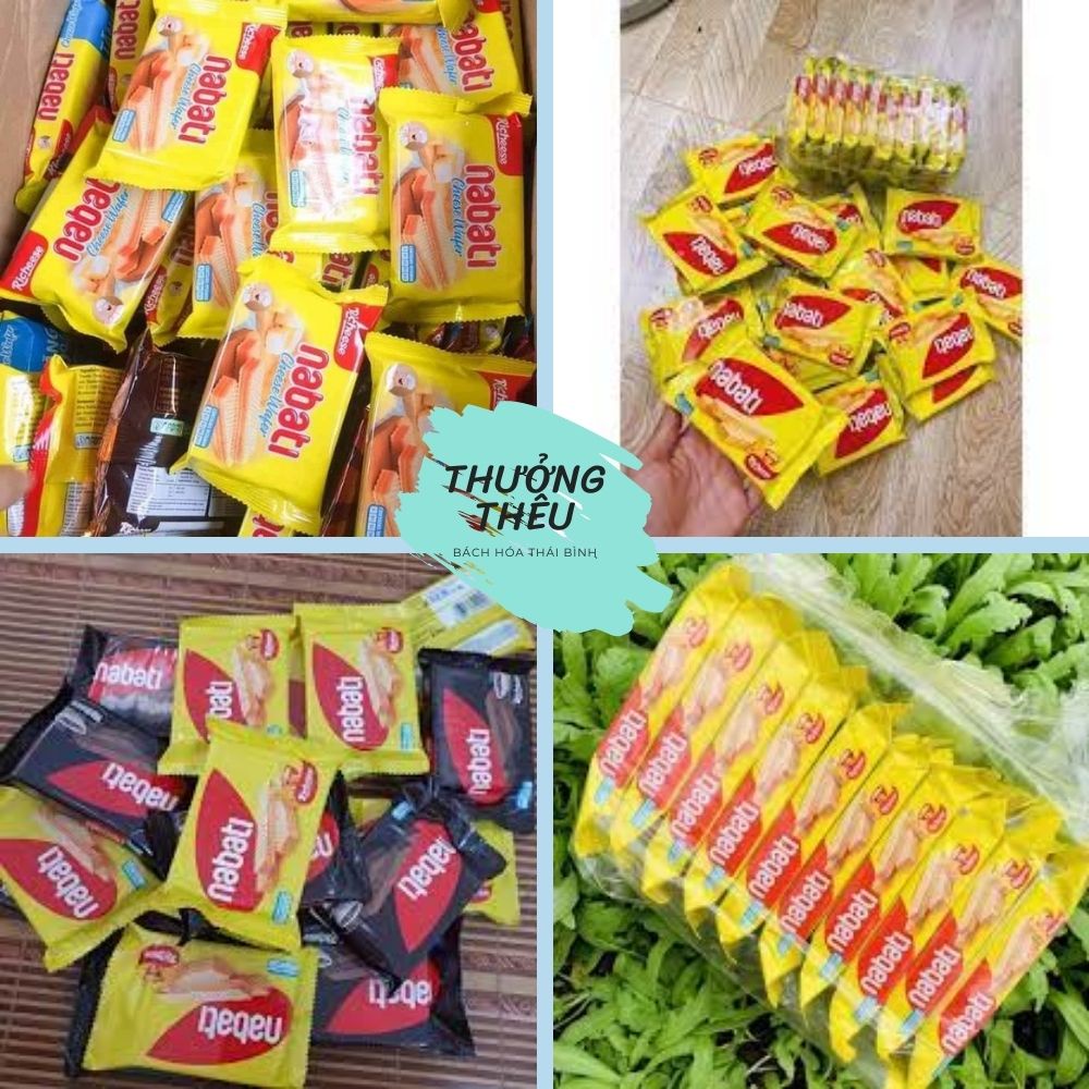 Bánh kem xốp NABATI vị Phô Mai/ socola Túi 140g