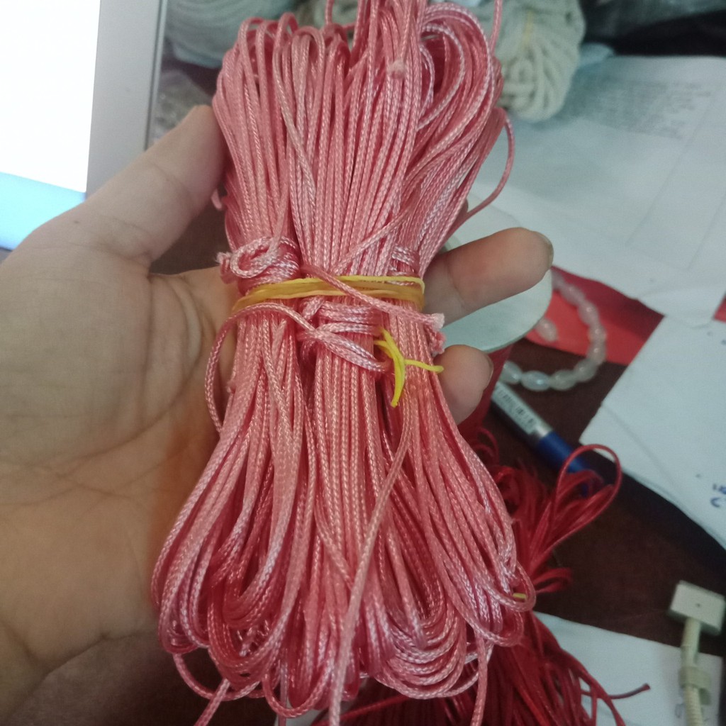 Bó 5met sáp da 1,2mm hồng