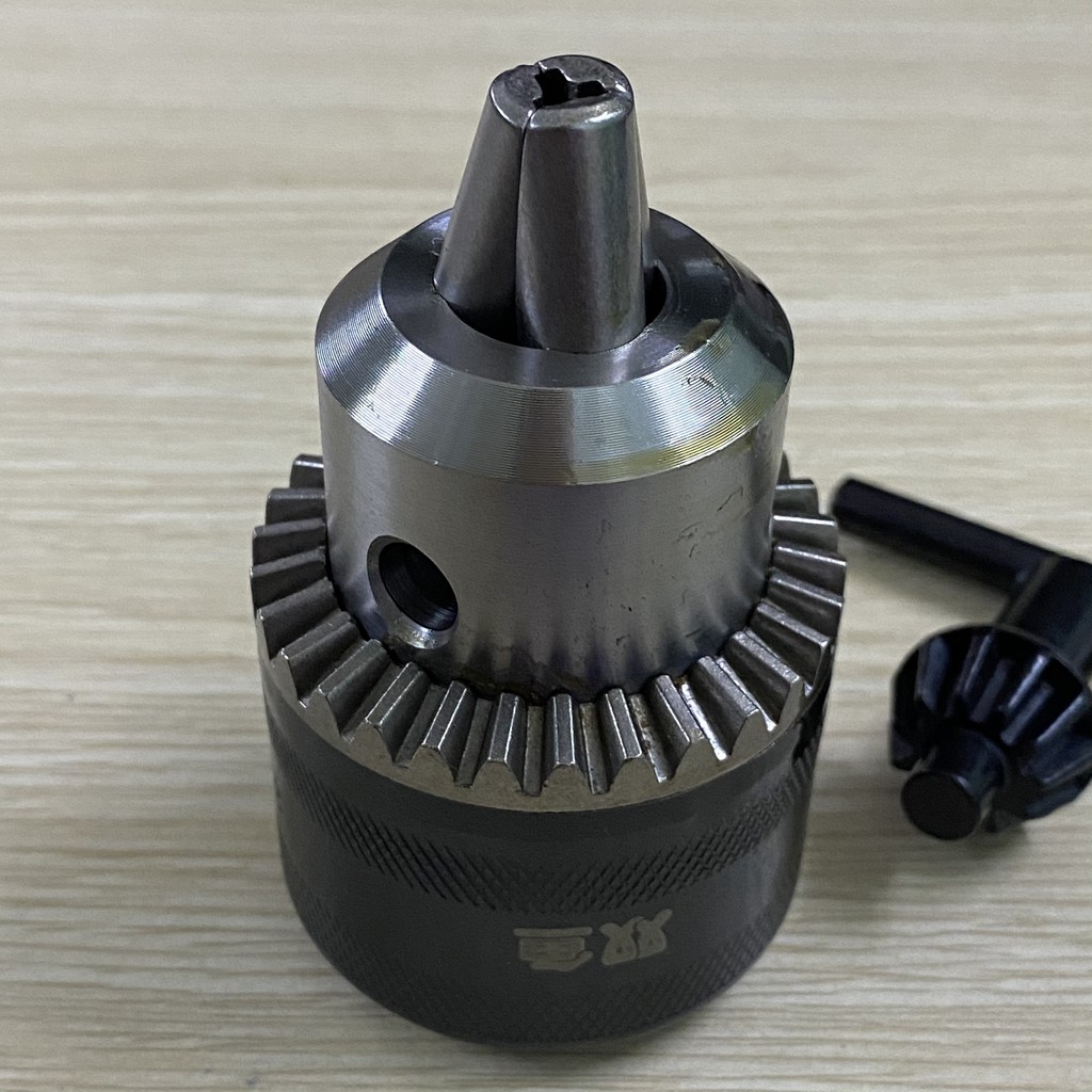 Đầu khoan măng ranh sắt 16mm kèm chìa khóa - Có 2 loại chuôi côn và chuôi ren