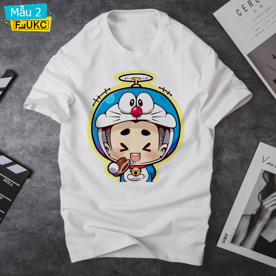 Áo Thun In Hình Doremon Siêu Cute Dành Cho Các Cặp Đôi Tình Nhân Giá Sốc F710L3
