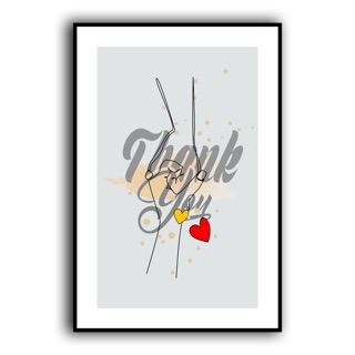Tranh canvas treo tường Yêu Thương kích thước 40x60cm