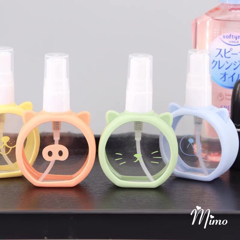 Bình chiết mỹ phẩm dạng xịt phun sương dung tích 55ml các mẫu hoạt hình cute