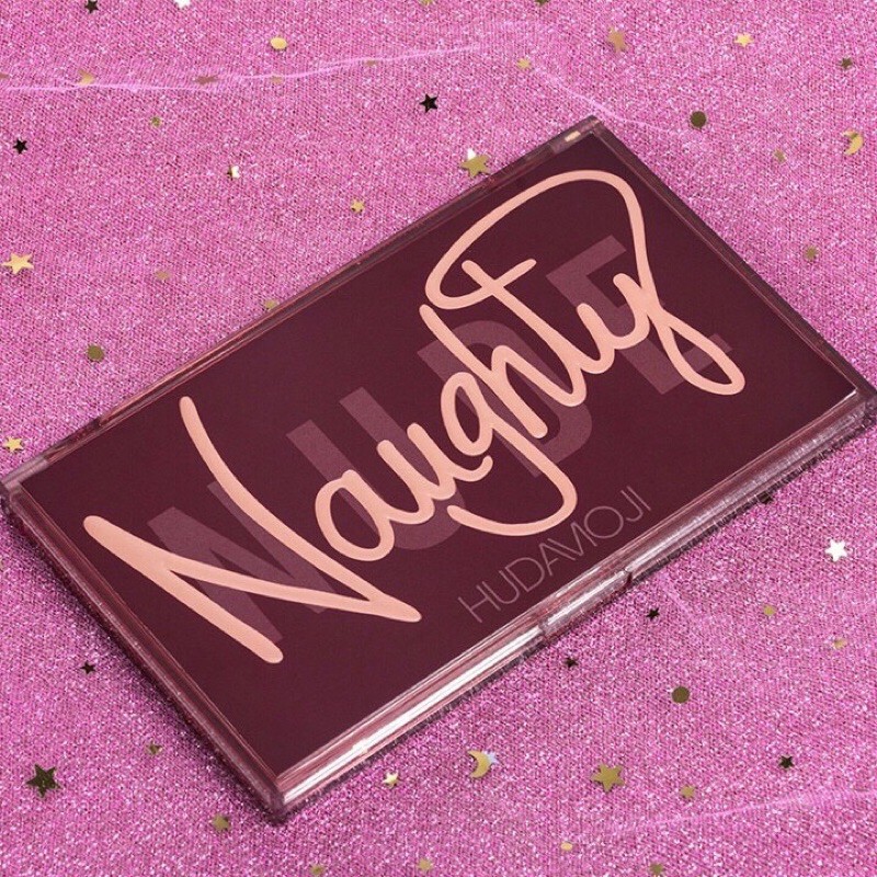 Bảng phấn màu mặt Naughty huda moji Nude