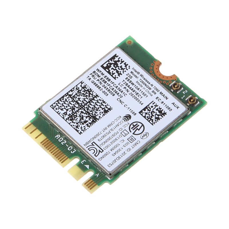 Đầu chuyển đổi card Lenovo Thinkpad T440 W540 L440 T450P Intel 7260NGW BN WLAN 04W3830/04X6009/04X6086