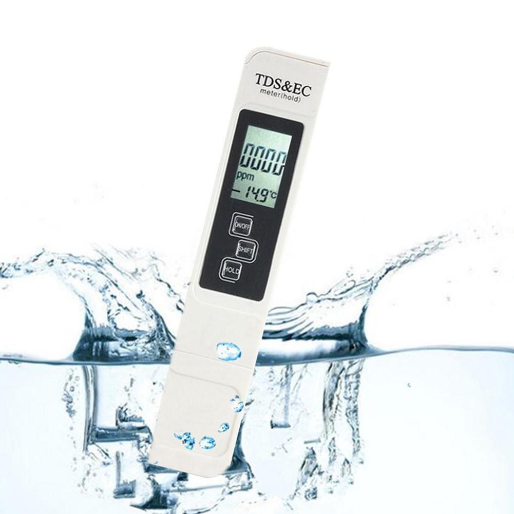 Máy đo độ pH TDS EC màn hình LCD dành cho hồ bơi