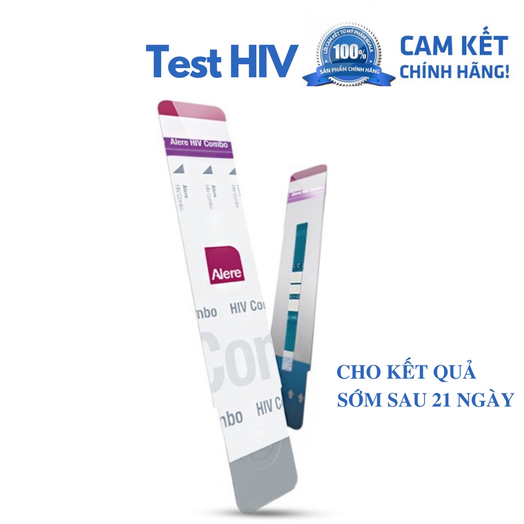HSD 11 2022 Bộ Test thử HIV nhanh tại nhà Alere Combo nhập khẩu Nhật Bản
