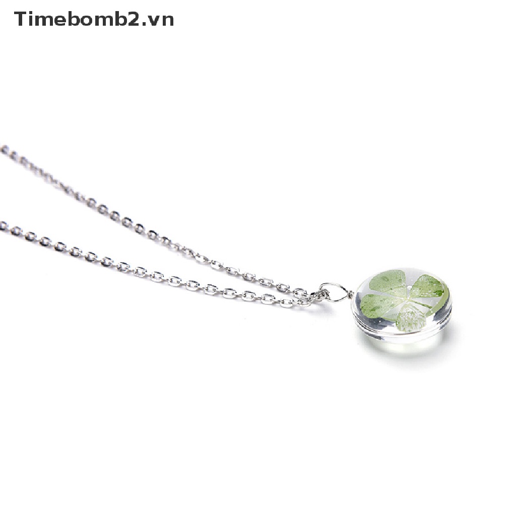 Vòng cổ Mặt Tròn Màu Xanh Lá Cây Thật Làm Quà Tặng Cho Bạn Bè