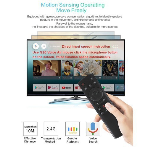 [Mã 44ELSALE2 giảm 7% đơn 300K] Android TV Box Y9 Plus Ram 2G Rom 16G tặng chuột bay giọng nói G20S