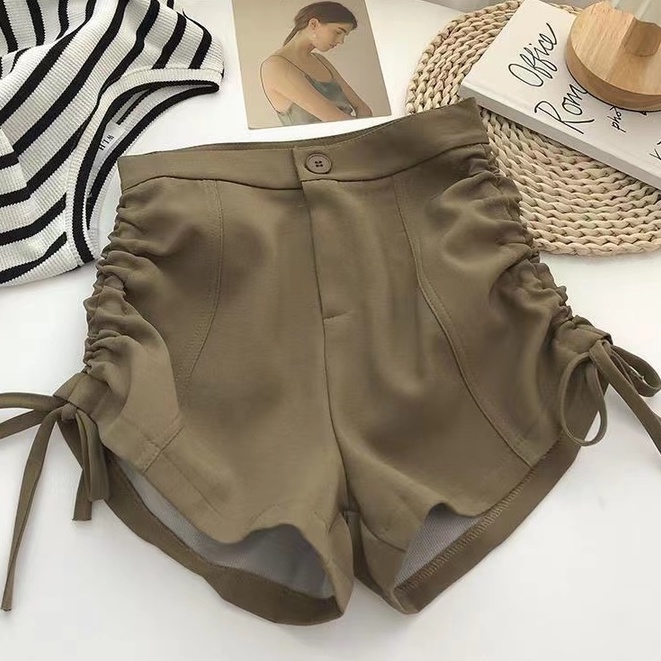 Quần short BH lưng cao rút dây thời trang mùa hè cho nữ