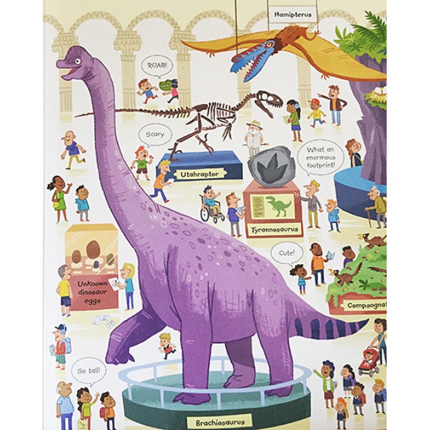 Sách Usborne Khoa học cho bé 6-8 tuổi My Very First Dinosaurs Book