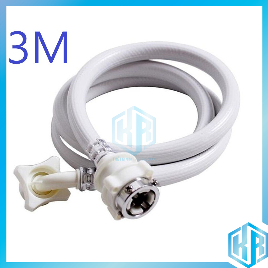 Dây cấp nước máy giặt đa năng dài 3 mét siêu bền  - Ống cấp nước thay thế dùng cho máy giặt - QM0017