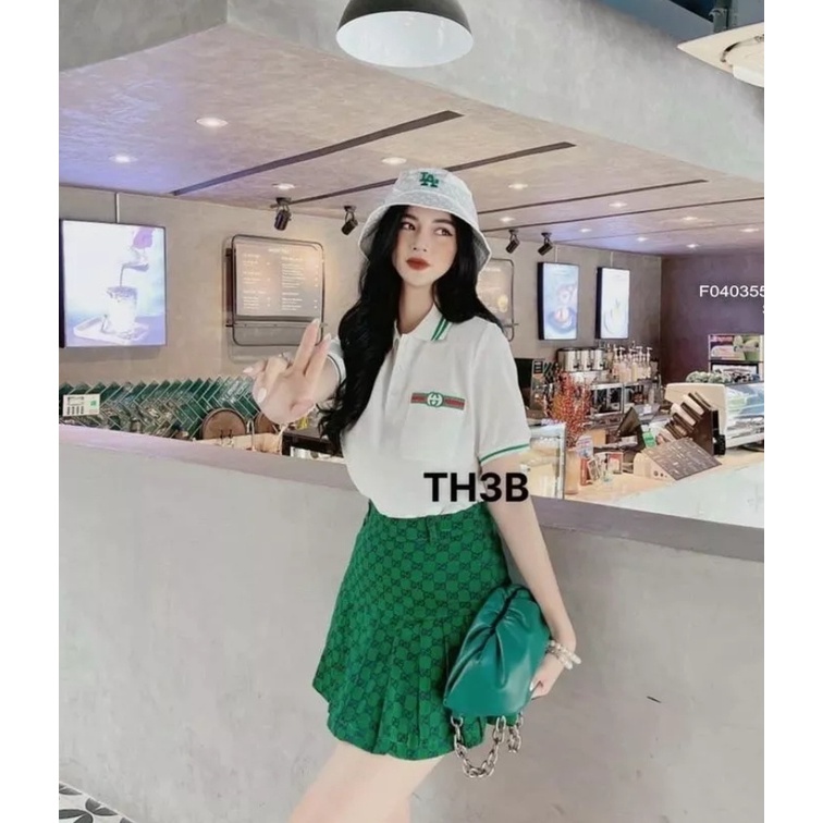 Áo thun polo nữ tay ngắn chất cotton viền sọc siêu xinh, hàng thời trang kiểu đẹp phong cách 2022 ( có bigsize 40_75kg)