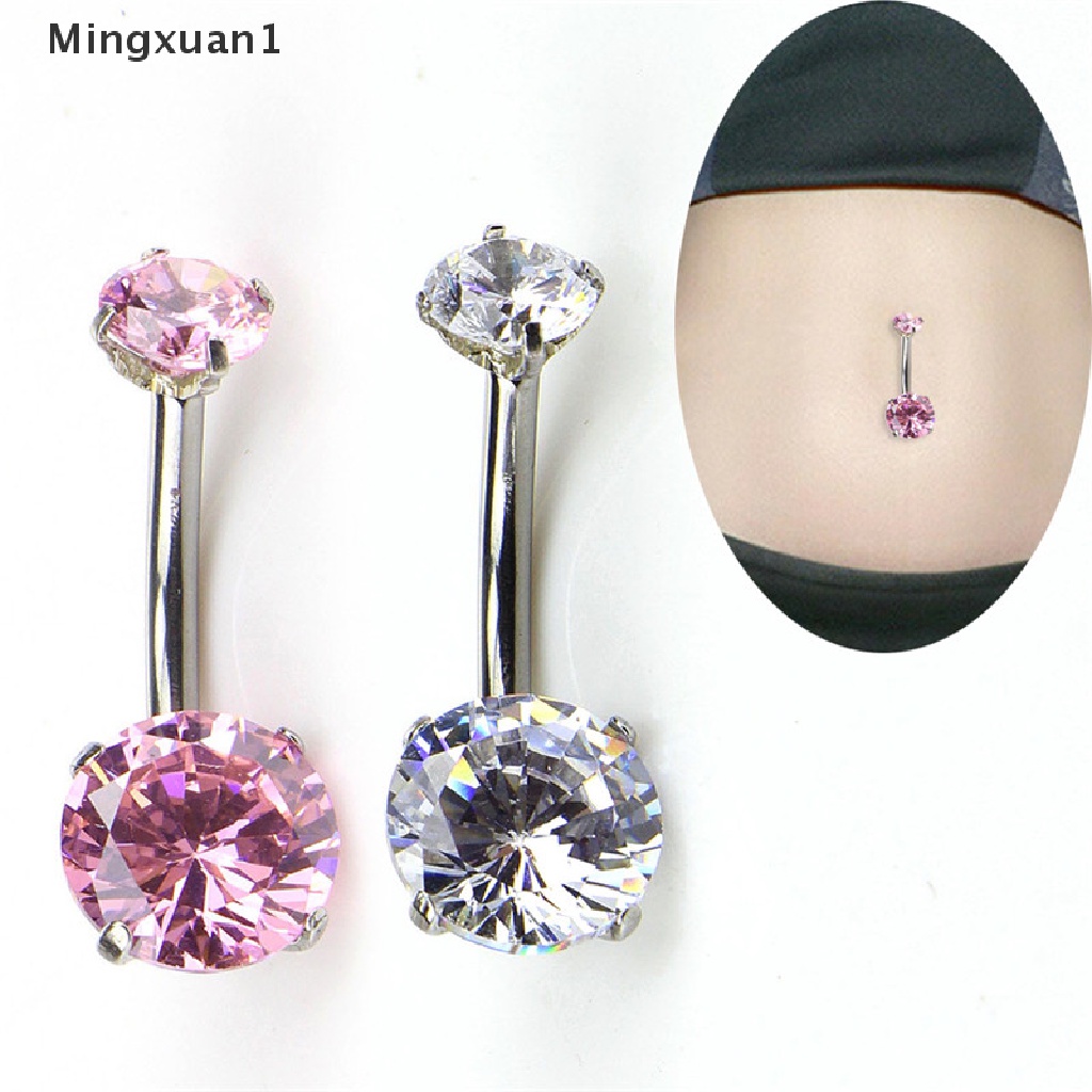 Khuyên RốN ĐíNh Đá BằNg ThéP Y Tế Mingxuan1