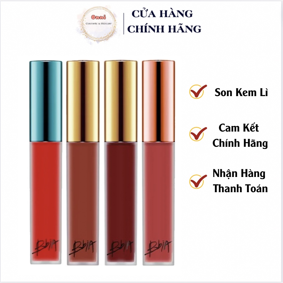 Son kem lì Bbia Last Velvet Lip Tint màu 02 04 12 14 25 36 38