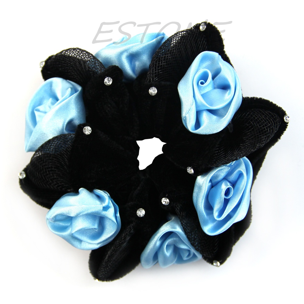 Dây Buộc Tóc Co Giãn Họa Tiết Hoa Thời Trang