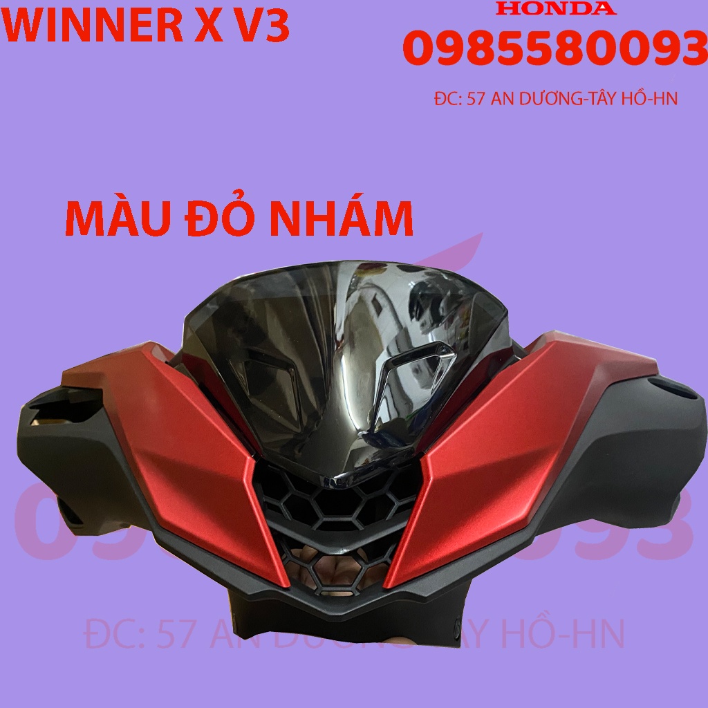 Bộ đầu Winner X 2022, NHựa đầu winner v3 hàng Honda chính hãng .có thể lắp cho Winner x v2