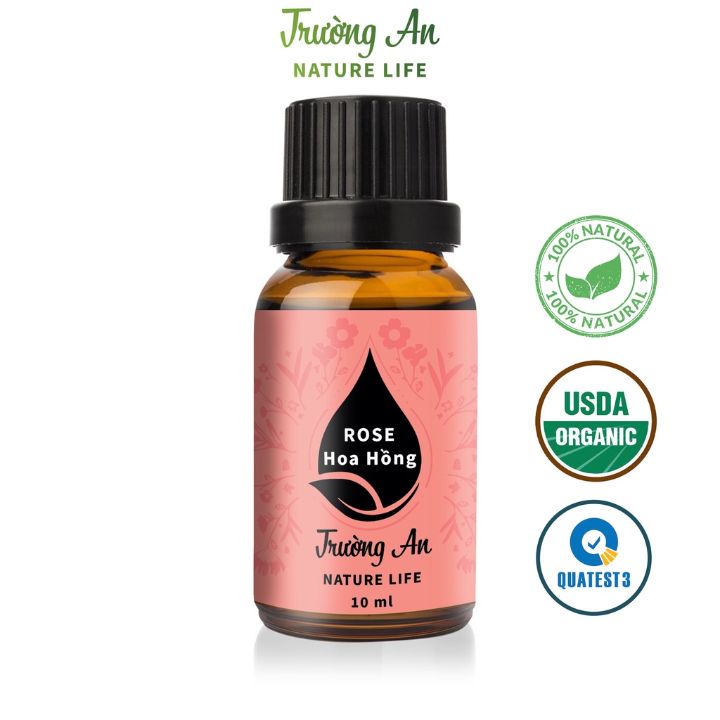 Tinh dầu Hoa Hồng Rose Trường An Essential Oil, xuất sứ thiên nhiên không pha tạp chất, có giấy kiểm định COA