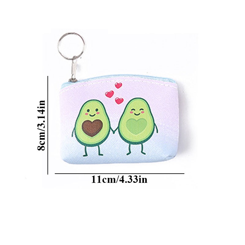 Ví đựng tiền xu mini hình quả bơ dễ thương