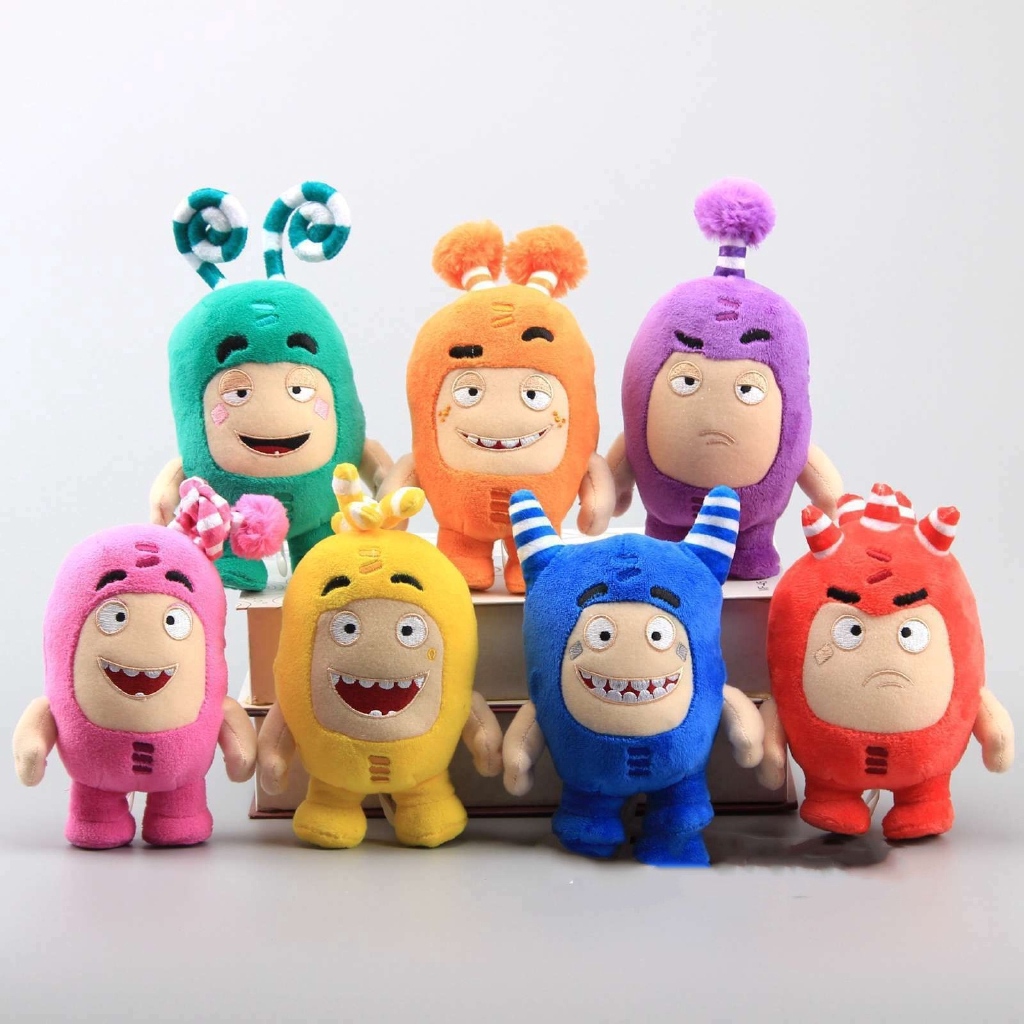 18/30CM thú nhồi bông Oddbods Cuddly Toy Newt Bubbles Pogo Zee Jeff Fuse Slick Plush Soft Doll Kids Toys