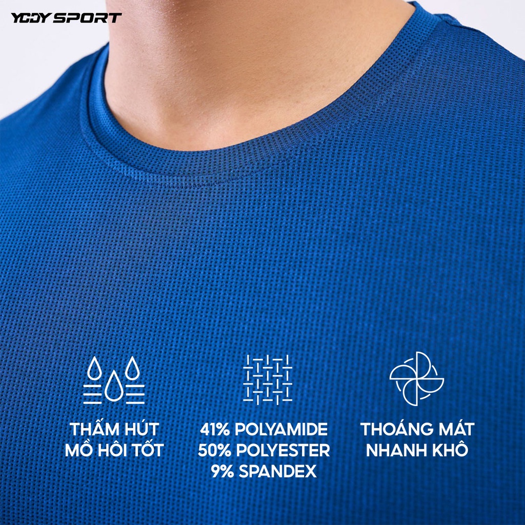 Áo tshirt thể thao YODY năng động ôm body co giãn tốt thoáng mát STM5073