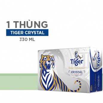 MẪU MỚI _ THÙNG 24 LON BIA TIGER CRYSTAL 330ML