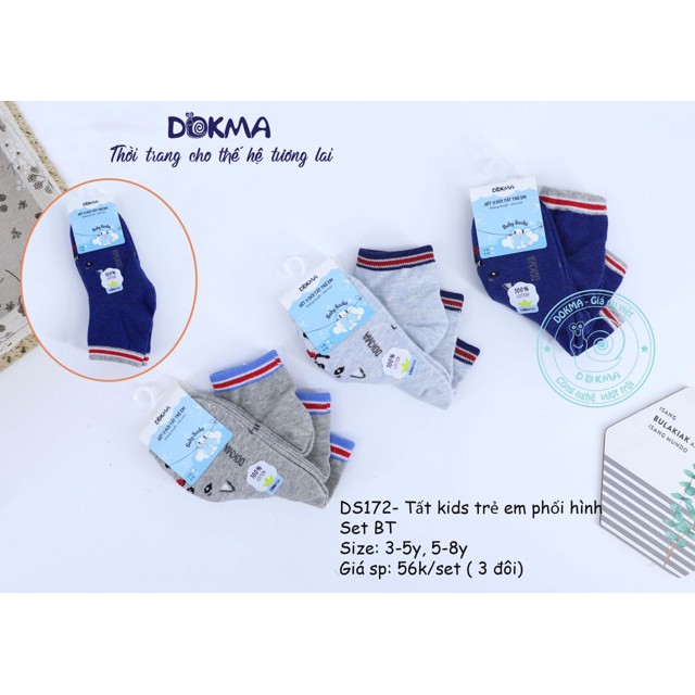 Set 1 đôi tất phối hình Dokma [Thu đông 2020]