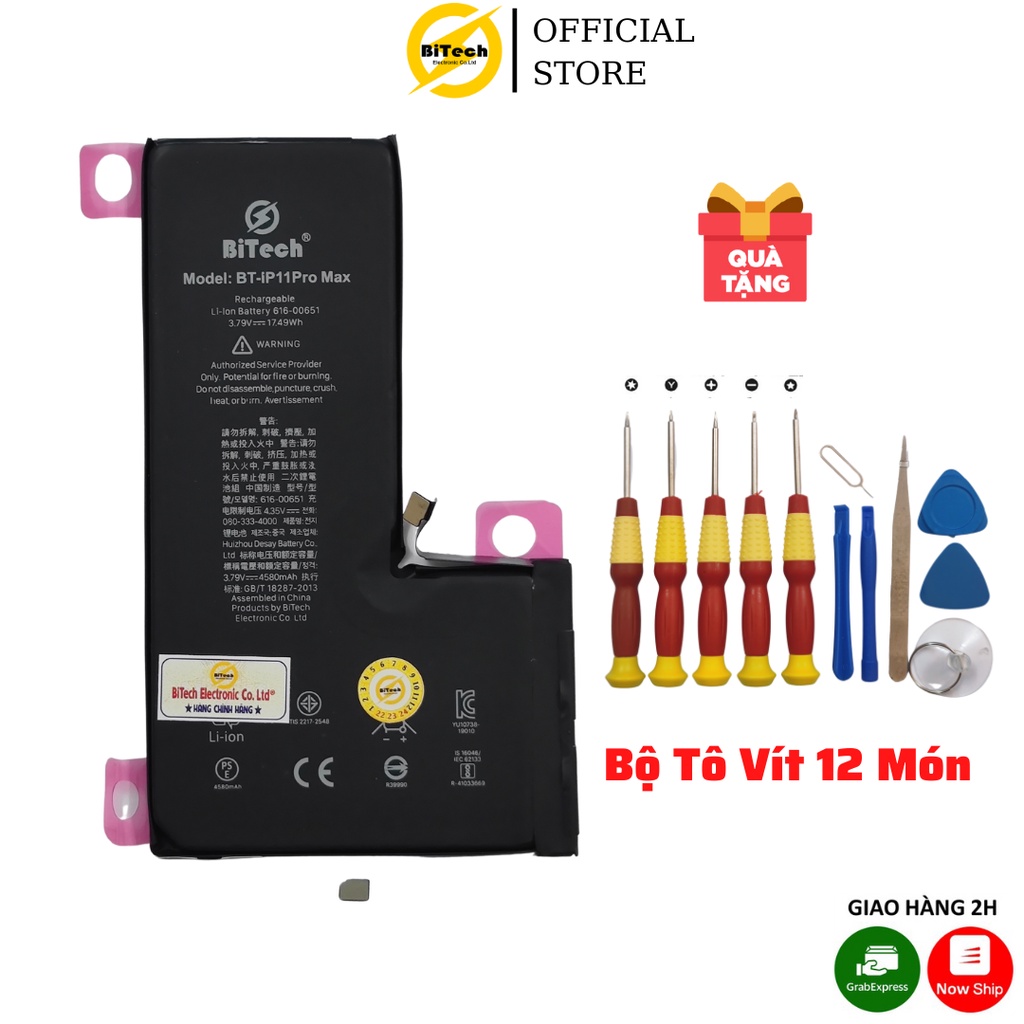 Pin điện thoại dung lượng cao BITECH BT-11ProMax ( dung lượng 4580 mAh )