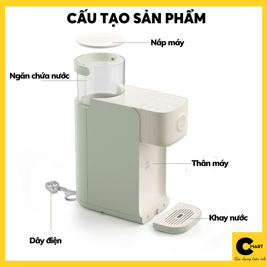 Bình Thuỷ Điện Lọc Nước Đun Nước Để Bàn Bear YSJ-B20V5 Chính Hãng Dung Tích 2L [CMART_GIA DỤNG TIỆN ÍCH]