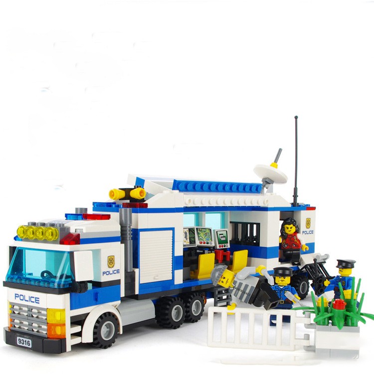 Đồ chơi lắp ráp Xe cảnh sát bắt trộm - GUDI 9316 Lego Police City - 406 mảnh ghép