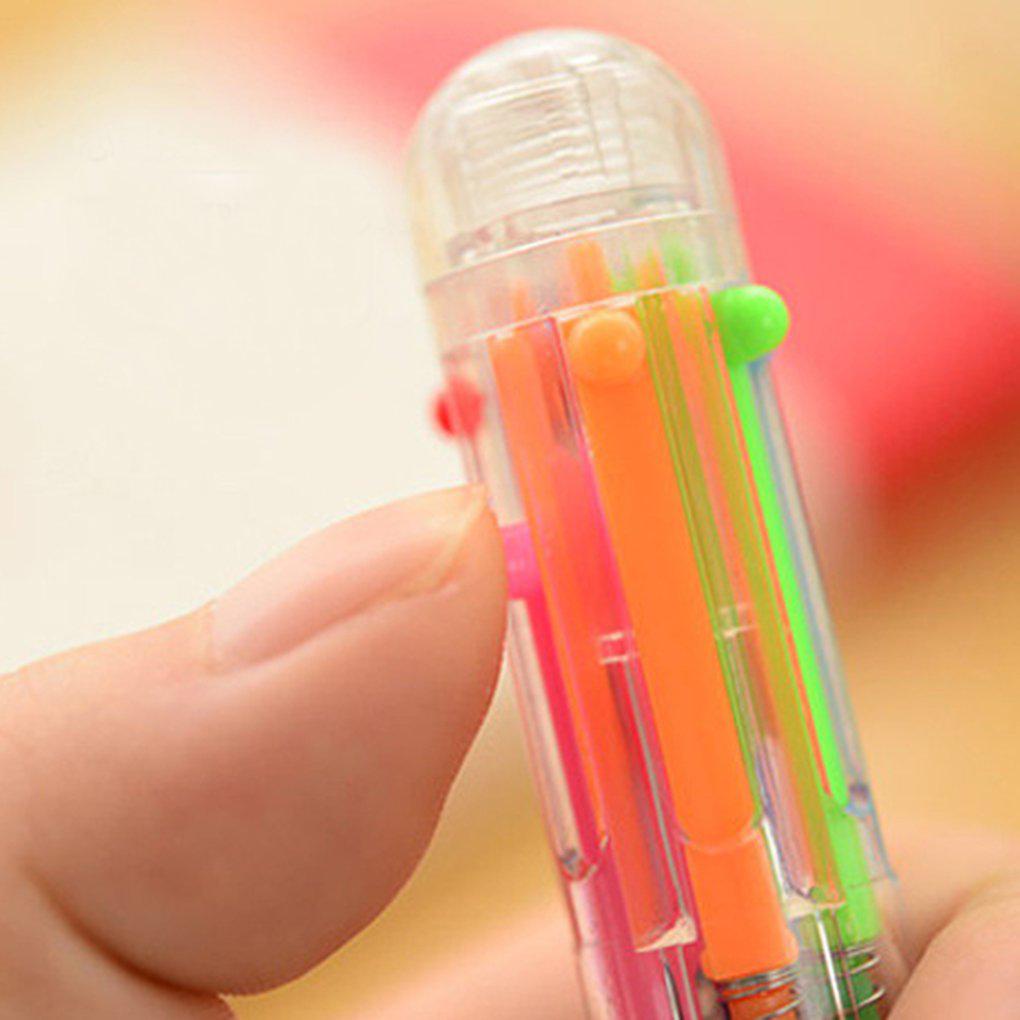 Bộ 4 Bút Bi 6 Trong 1 Nhiều Màu Sắc