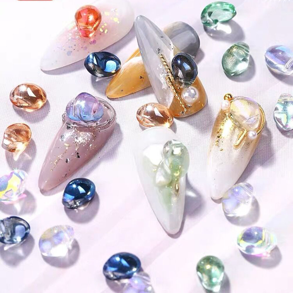 (Hàng Mới Về) Set 10 Phụ Kiện Trang Trí Móng Tay Nghệ Thuật 3D Diy