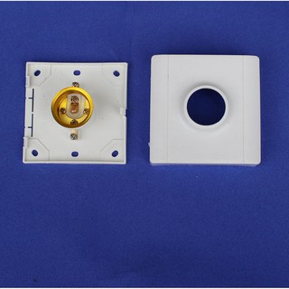 Đuôi đèn vuông ốp nổi gắn trần, tường E27 - Đế mỏng và dầy (tự chọn)