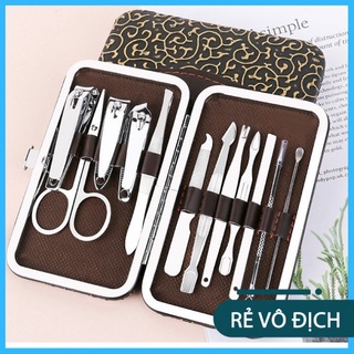 Bộ cắt móng tay, móng chân, làm móng 12 món nhỏ gọn tiện dụng