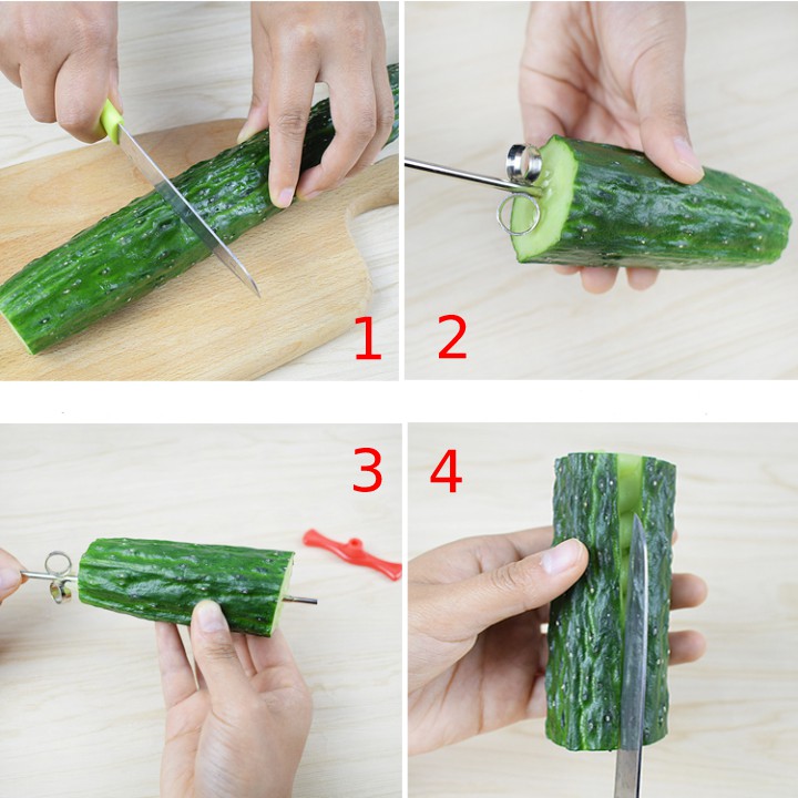 SG - Dụng cụ cắt rau củ quả xoắn ốc tạo hình lò xo