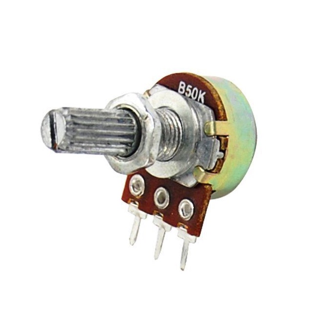 Điện trở có thể điều chỉnh 3 chân B5K / B50K / B500K Điện áp áp 5 / 50 / 500 Kohm VR