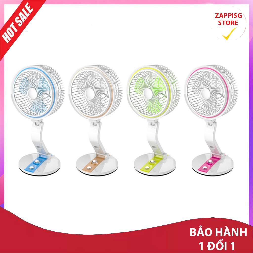 ✔️ Quạt tích gấp điện có đèn -Bảo hành uy tín - LỖI 1 ĐỔI 1  - Bảo hành 1 đổi 1 [MUA BAO NHIÊU TẶNG BẤY NHIÊU]