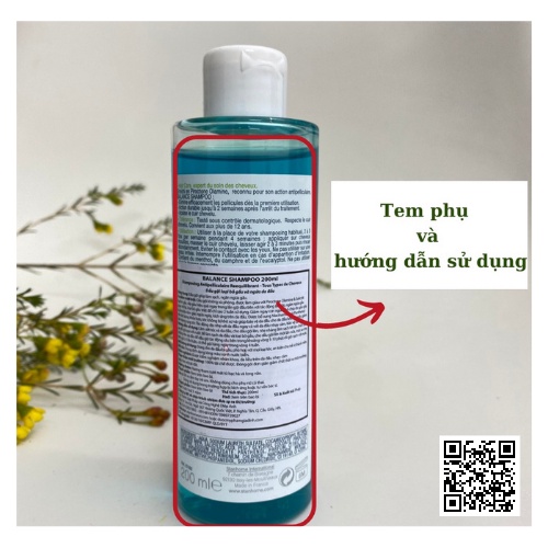 Dầu gội giảm ngứa loại bỏ gàu và ngứa da đầu Stanhome Family Expert Balance Shampoo 200ml.