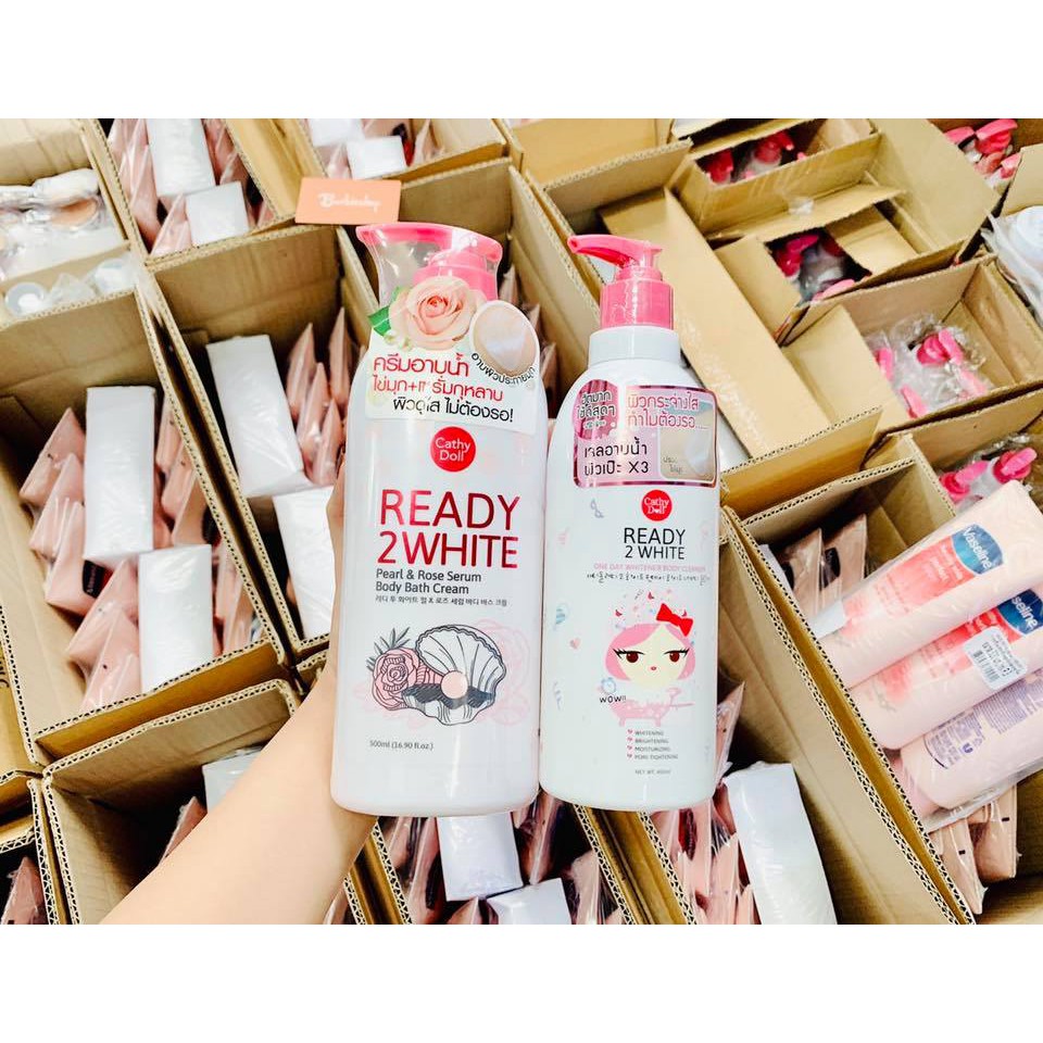 Sữa tắm Ready 2 White Cathy Doll Body Cleanser 500ml cô gái