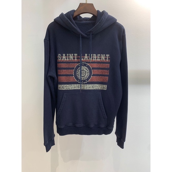Áo hoodie nữ dáng vừa hoạ tiết lá cờ thương hiệu thời trang cao cấp YSL