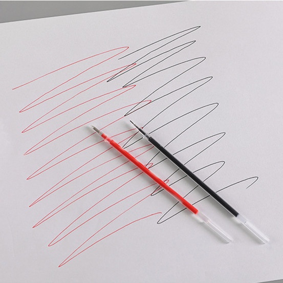 Set 10 Ruột Bút Bi Mực Xanh/Đỏ/Đen Ngòi 0.5mm