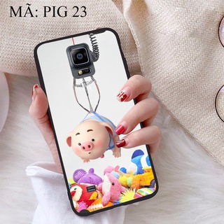 Ốp lưng Samsung Note 4 viền dẻo TPU BST Heo Con