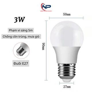 Bóng đèn Led trang trí ngoài trời, 3W, màu Vàng ấm, màu trắng