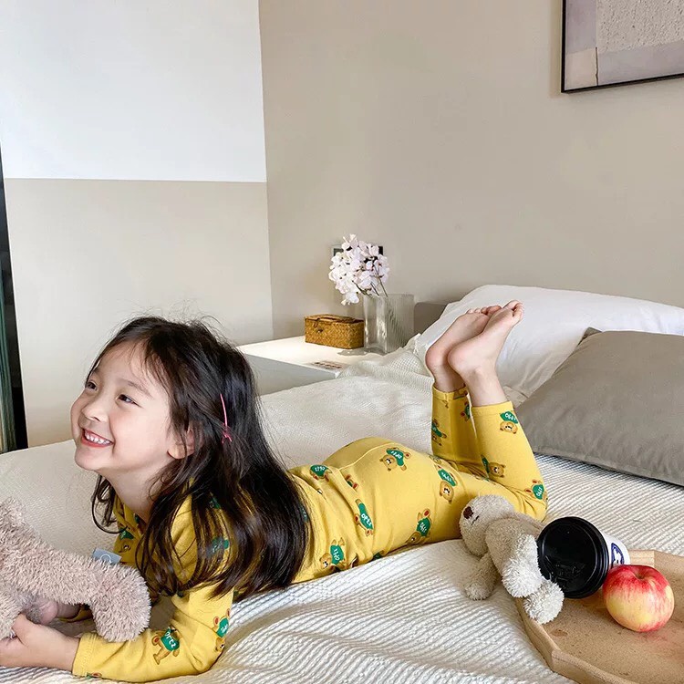 Bộ cotton xuất hàn Ambb Kids Style siêu đẹp