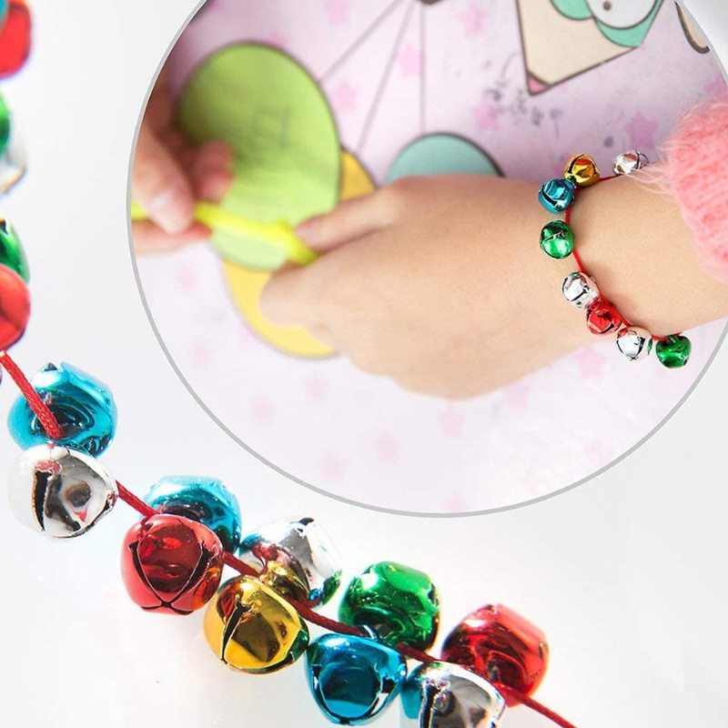 Set 300 Chuông Kim Loại Nhiều Màu Sắc Dùng Để Trang Trí Giáng Sinh