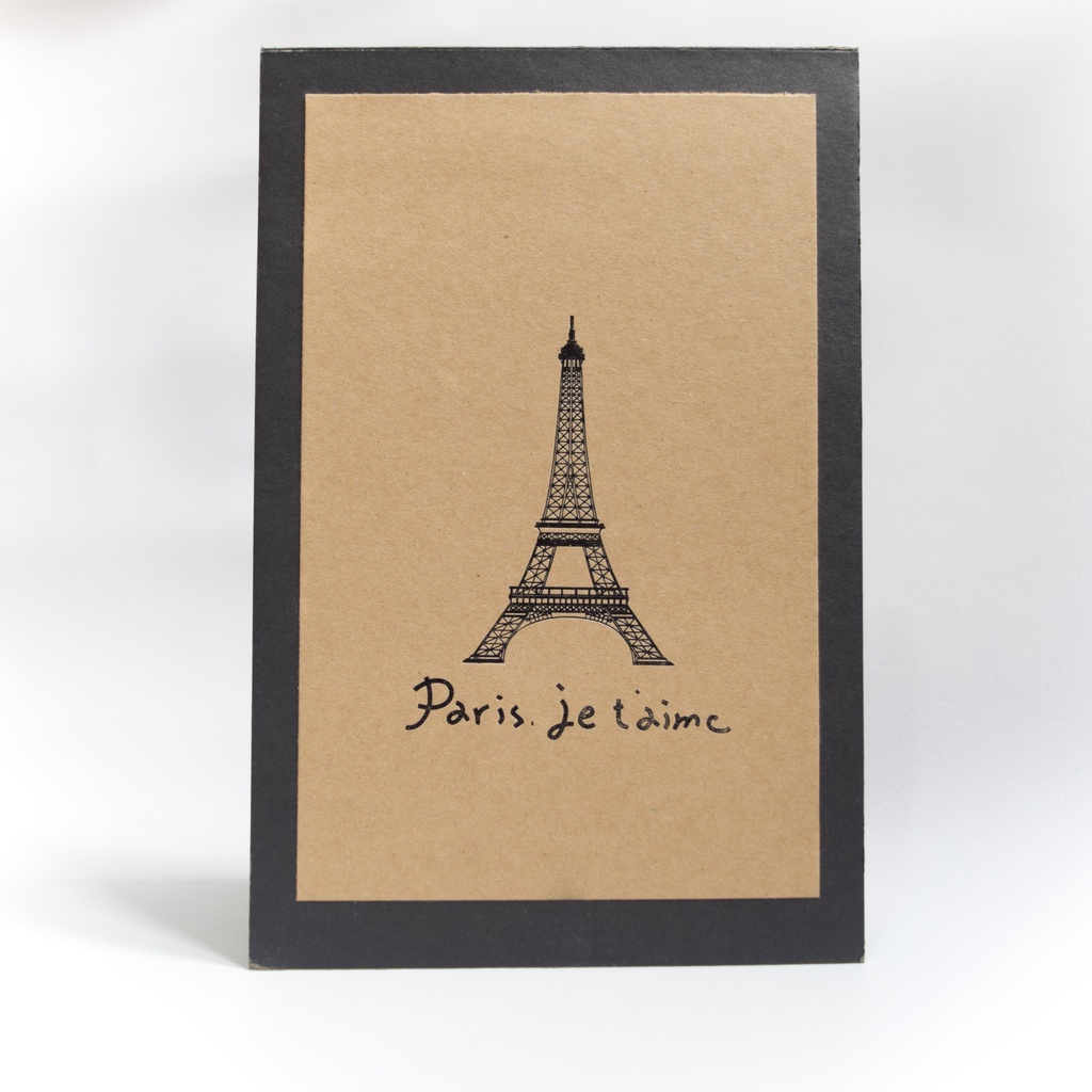 DIY SCRAPBOOK -  MẪU HÌNH TOÀ THÁP EIFFEL