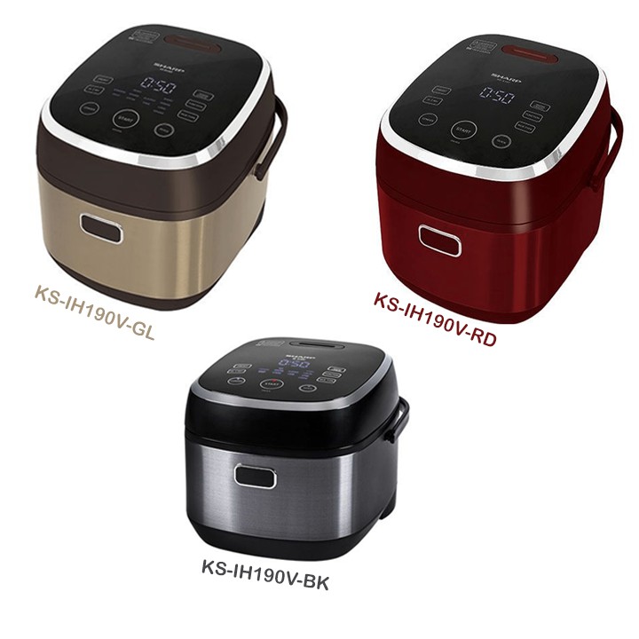 Nồi cơm điện cao tần Sharp 1.8 lít KS-IH190V-BK/GL/RD- Hàng chính hãng | BigBuy360 - bigbuy360.vn