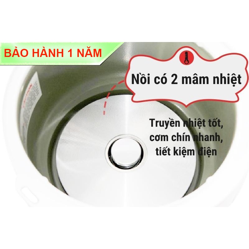 Nồi cơm điện Comet CM8016 1.8L - phân phối chính hãng