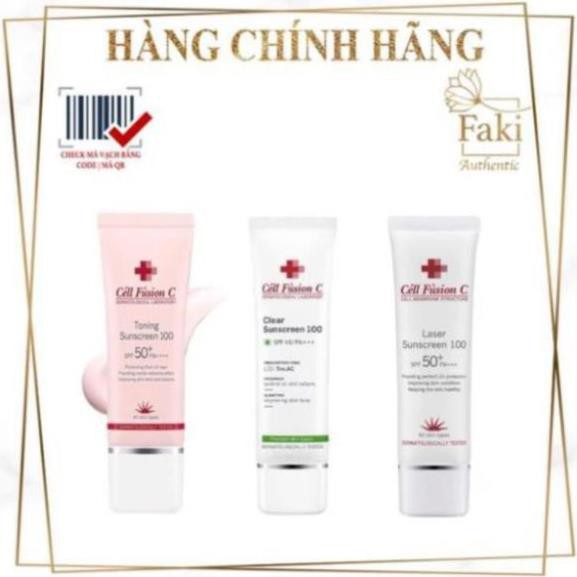 Kem chống nắng Cell Fusion C - Xanh, Đỏ, Hồng ✨cell fusion c