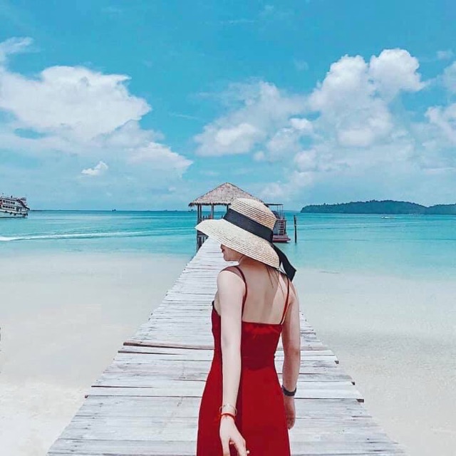 Mũ cói lồng đèn kiểu dáng vintage siêu hot