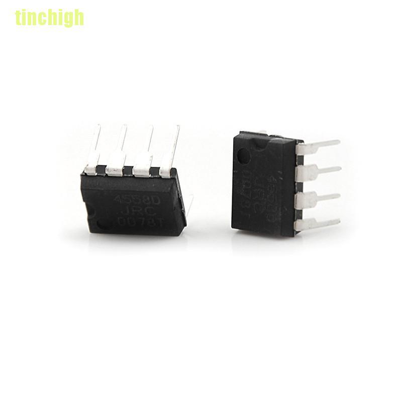 Bộ 20 Linh Kiện Điện Tử Ic Jrc4558D 4558d Dip8 Op Amp Chất Lượng Cao